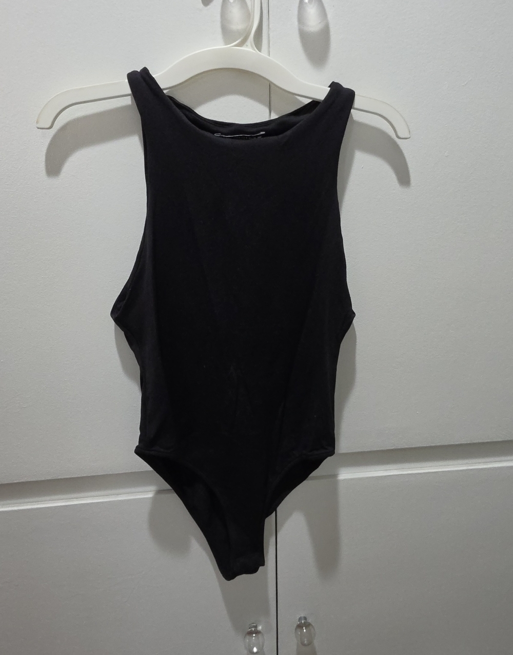 Zara Black Sleeveless Women's One-Piece Bodysuit